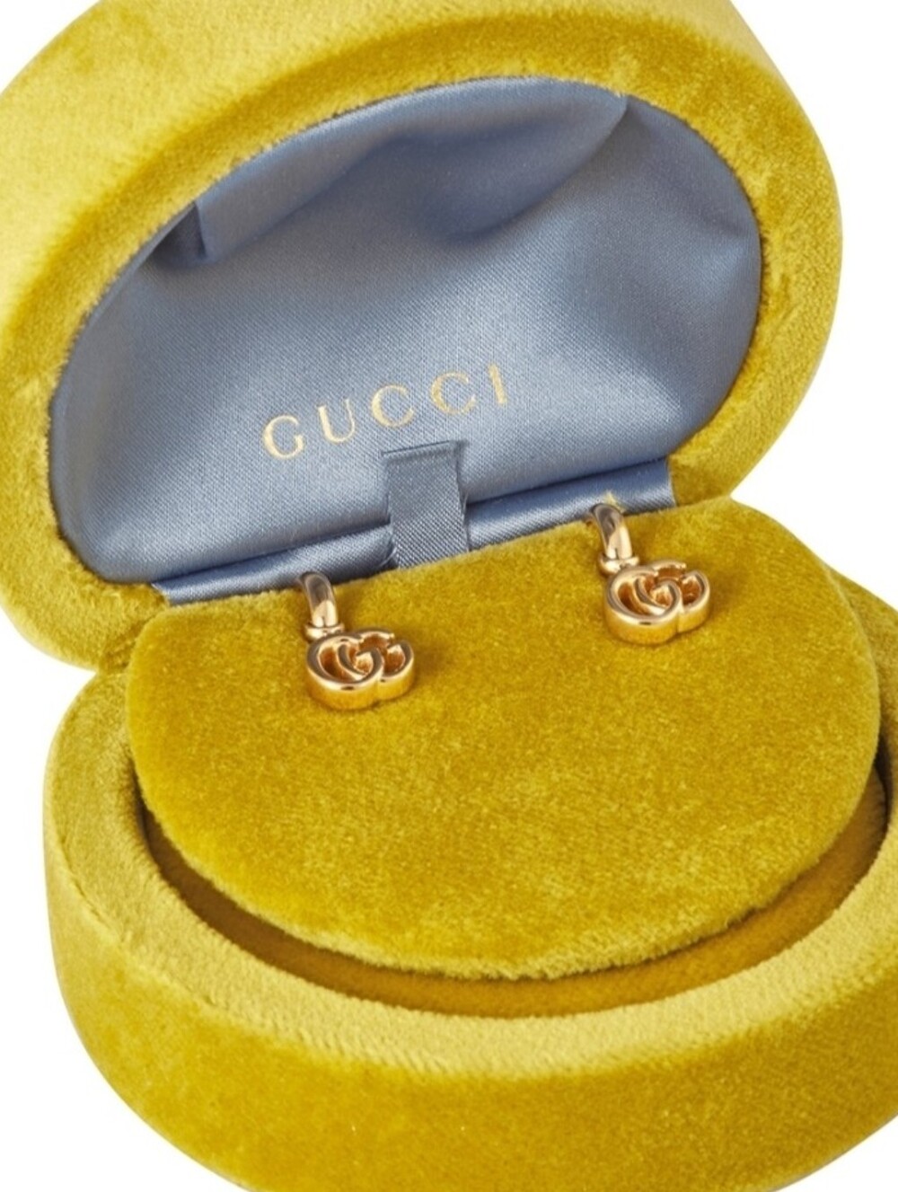 Gucci Gold Interlocking G Drop Earrings